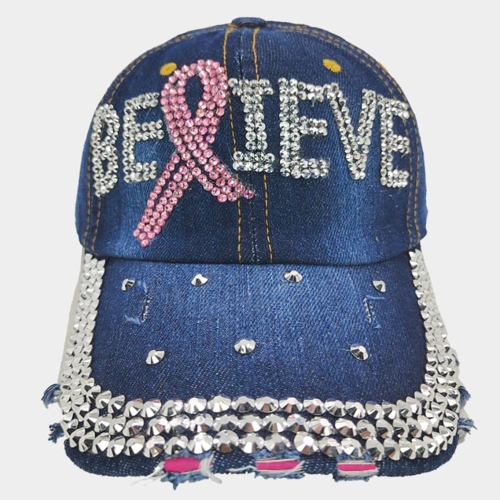 "Believe" Breast Cancer Cap